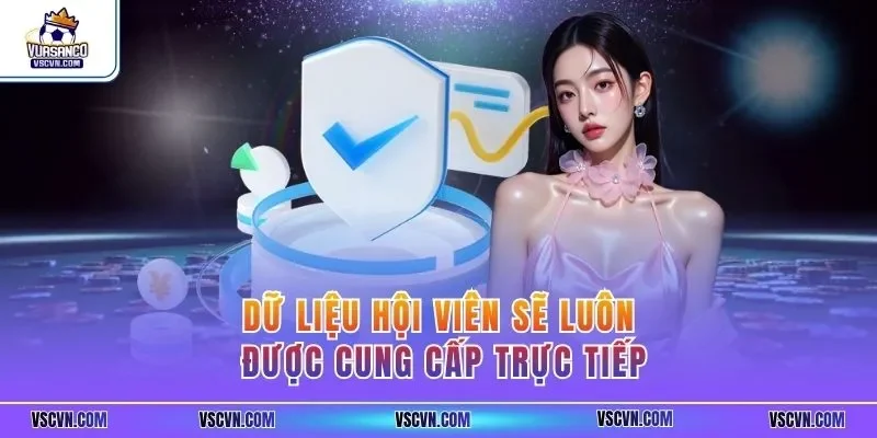 Dữ liệu hội viên sẽ luôn được cung cấp trực tiếp