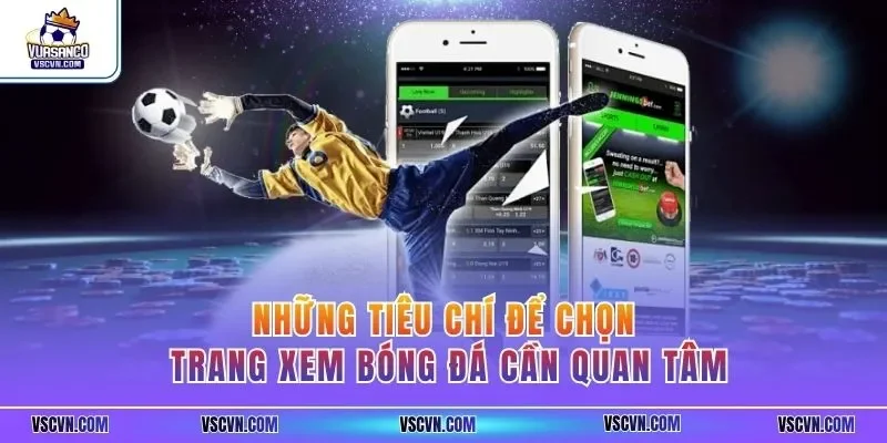 Những tiêu chí để chọn trang xem bóng đá cần quan tâm